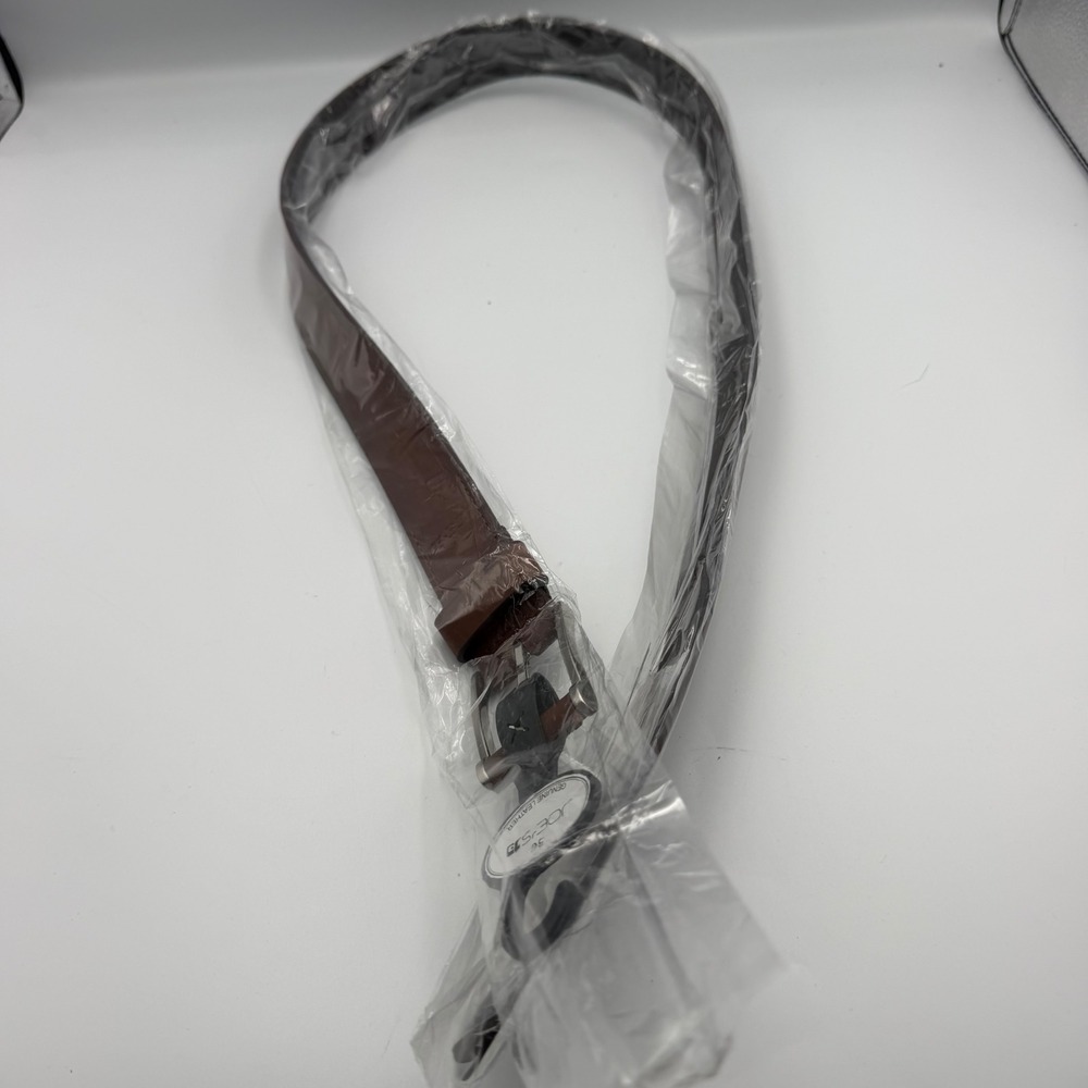 Joe's Jeans Mens Cognac Brown Genuine Leather Belt Size 36 87293 NWT